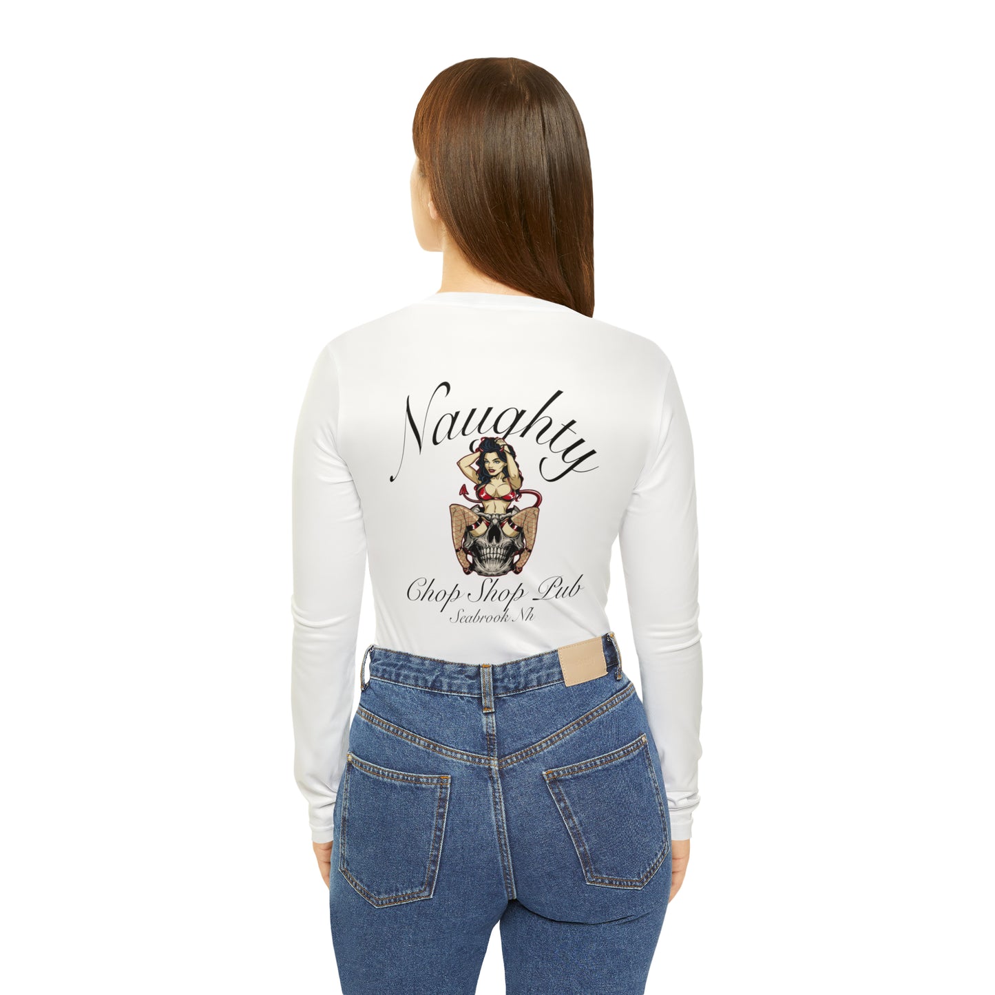 Naughty Long Sleeve V-neck Shirt