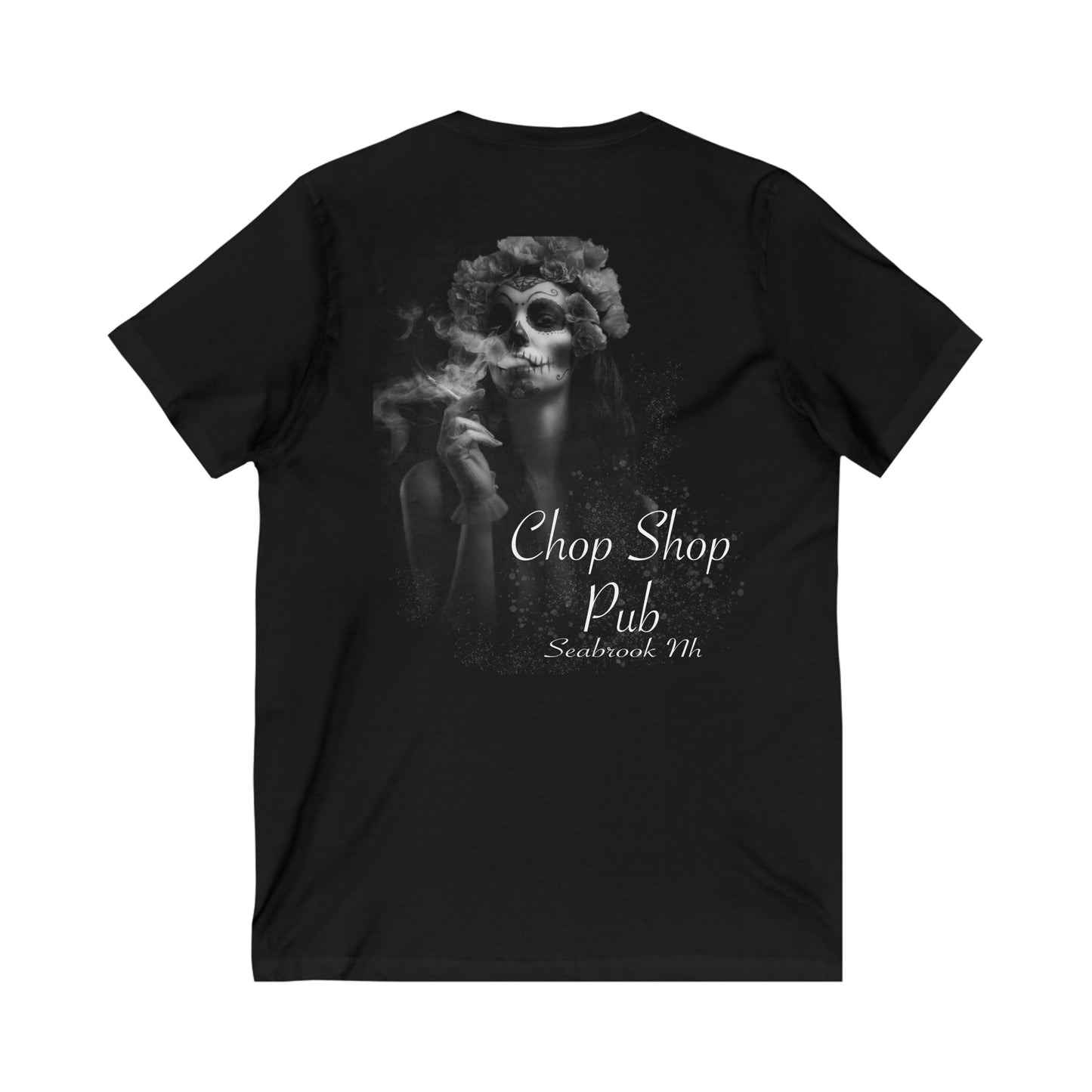 Sugar Skull V-Neck Tee